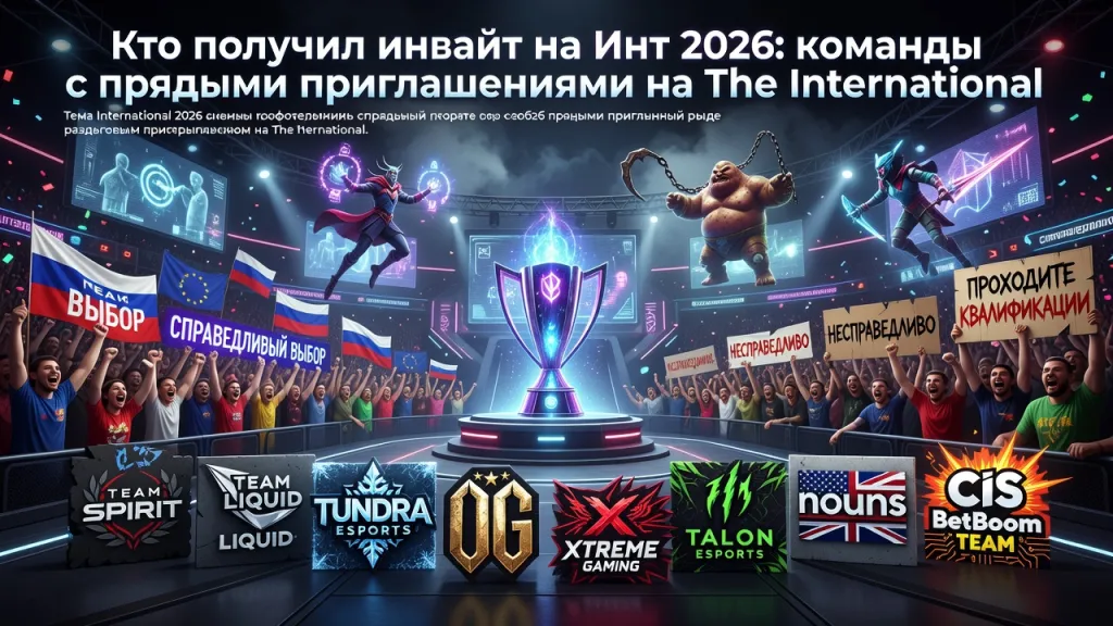 Кто получил инвайт на Инт 2026: команды с прямыми приглашениями на The International